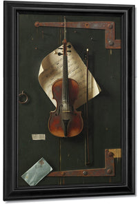 18" x 24" / Canvas Wrap The Old Violin By William Michael Harnett Fine Art Print