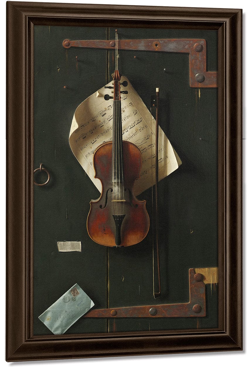 18" x 24" / Canvas Wrap The Old Violin By William Michael Harnett Fine Art Print