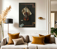 18" x 24" / Canvas Wrap The Old Violin By William Michael Harnett Fine Art Print
