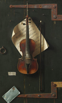 18" x 24" / Canvas Wrap The Old Violin By William Michael Harnett Fine Art Print