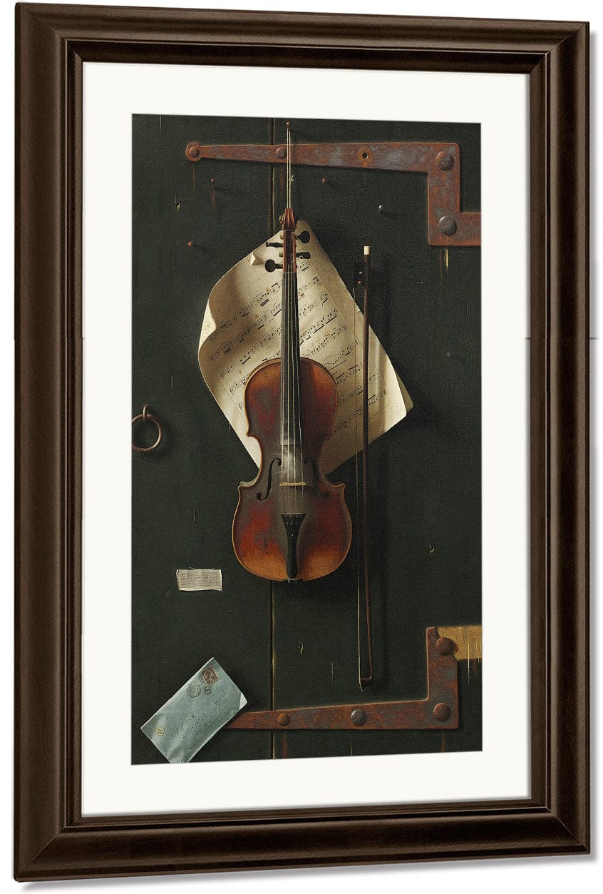 18" x 24" / Canvas Wrap The Old Violin By William Michael Harnett Fine Art Print