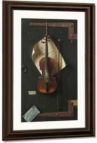 18" x 24" / Canvas Wrap The Old Violin By William Michael Harnett Fine Art Print