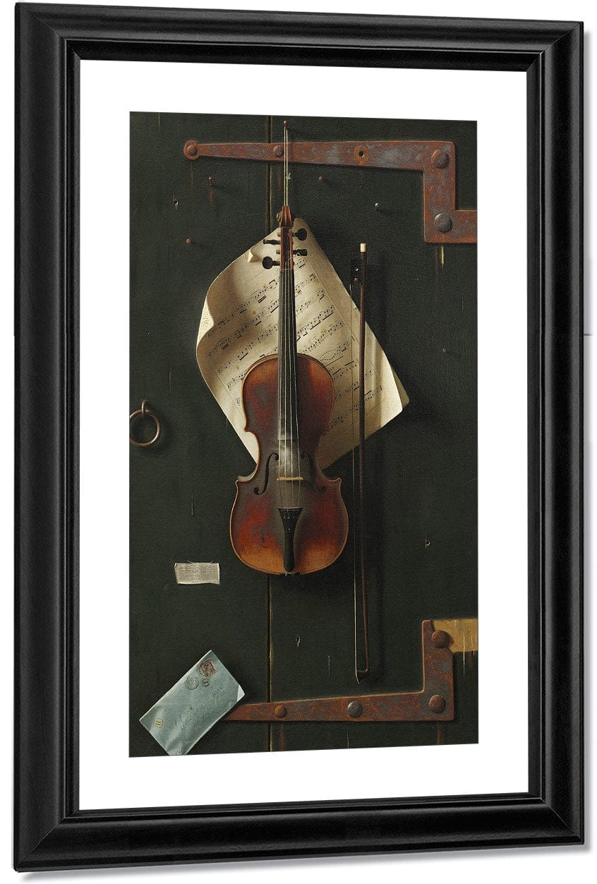 18" x 24" / Canvas Wrap The Old Violin By William Michael Harnett Fine Art Print