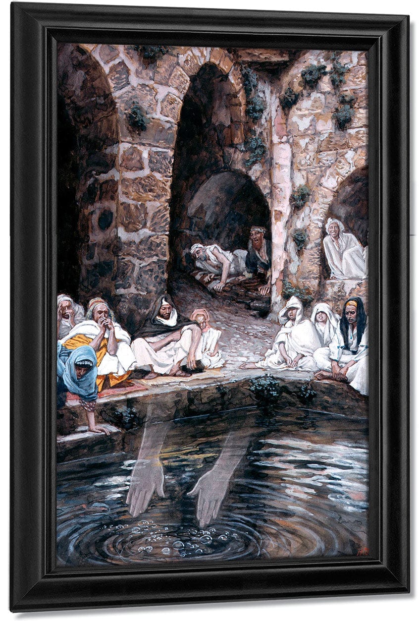 18" x 24" / Canvas Wrap The Pool Of Bethesda By James Tissot Fine Art Print
