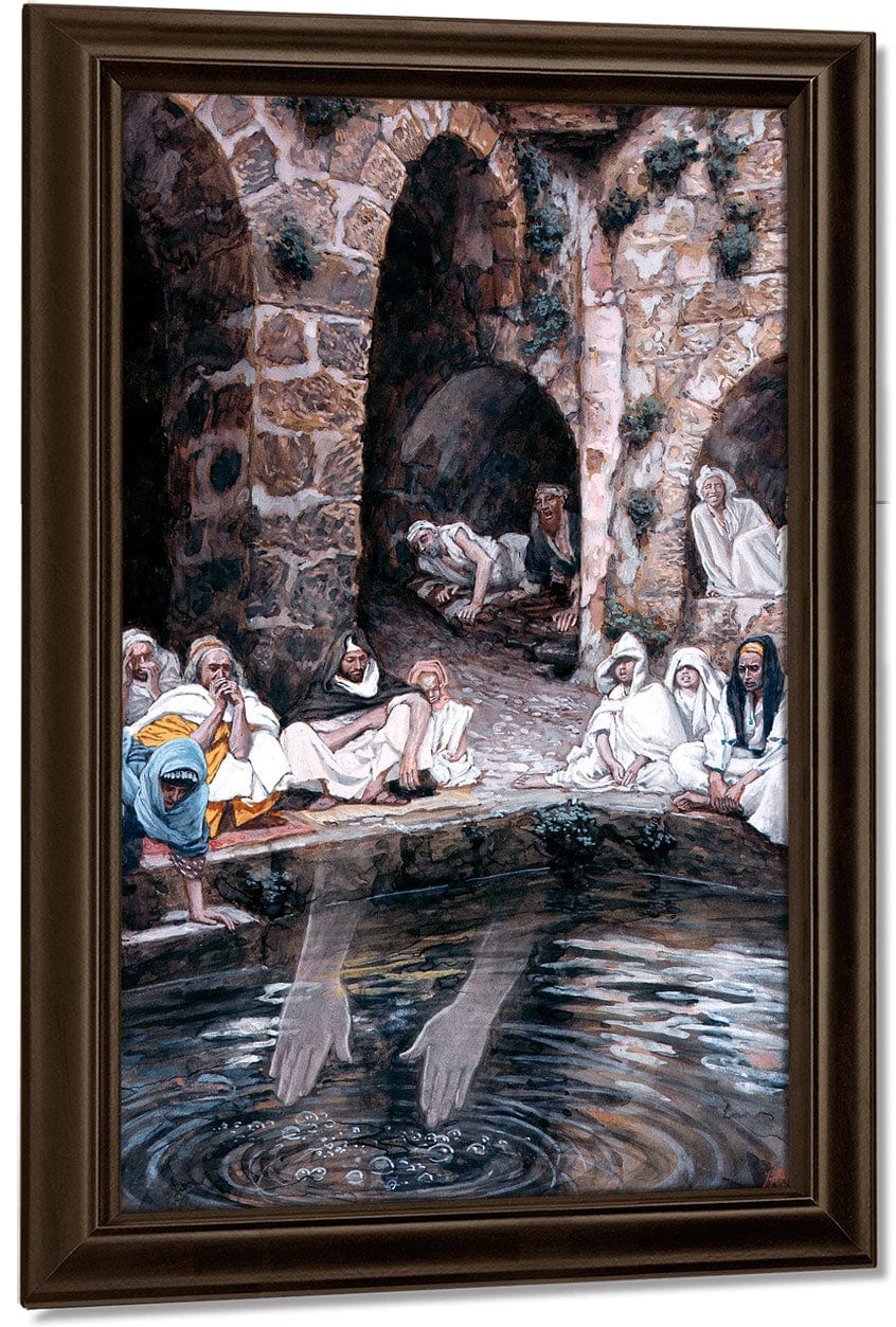 18" x 24" / Canvas Wrap The Pool Of Bethesda By James Tissot Fine Art Print