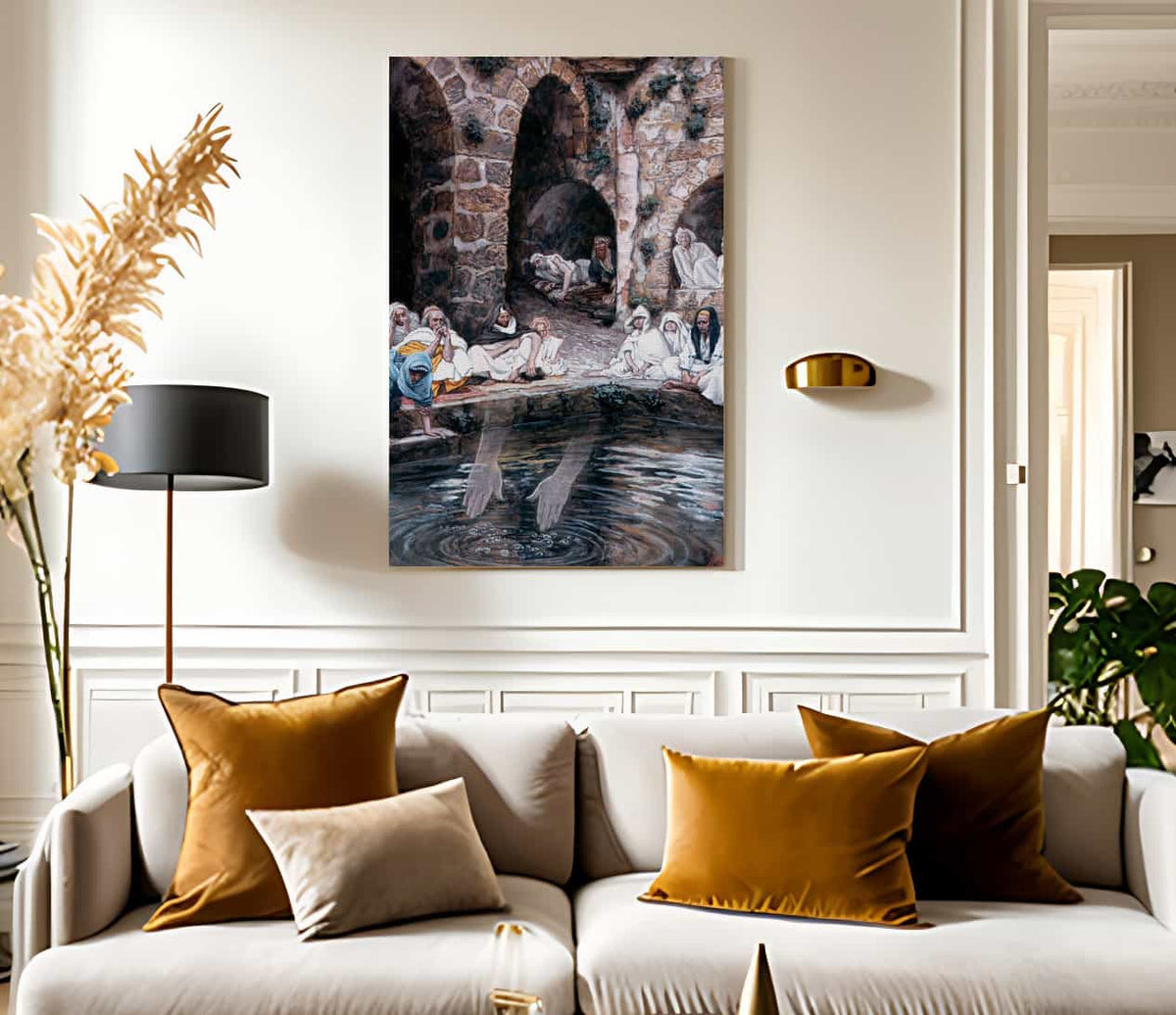 18" x 24" / Canvas Wrap The Pool Of Bethesda By James Tissot Fine Art Print