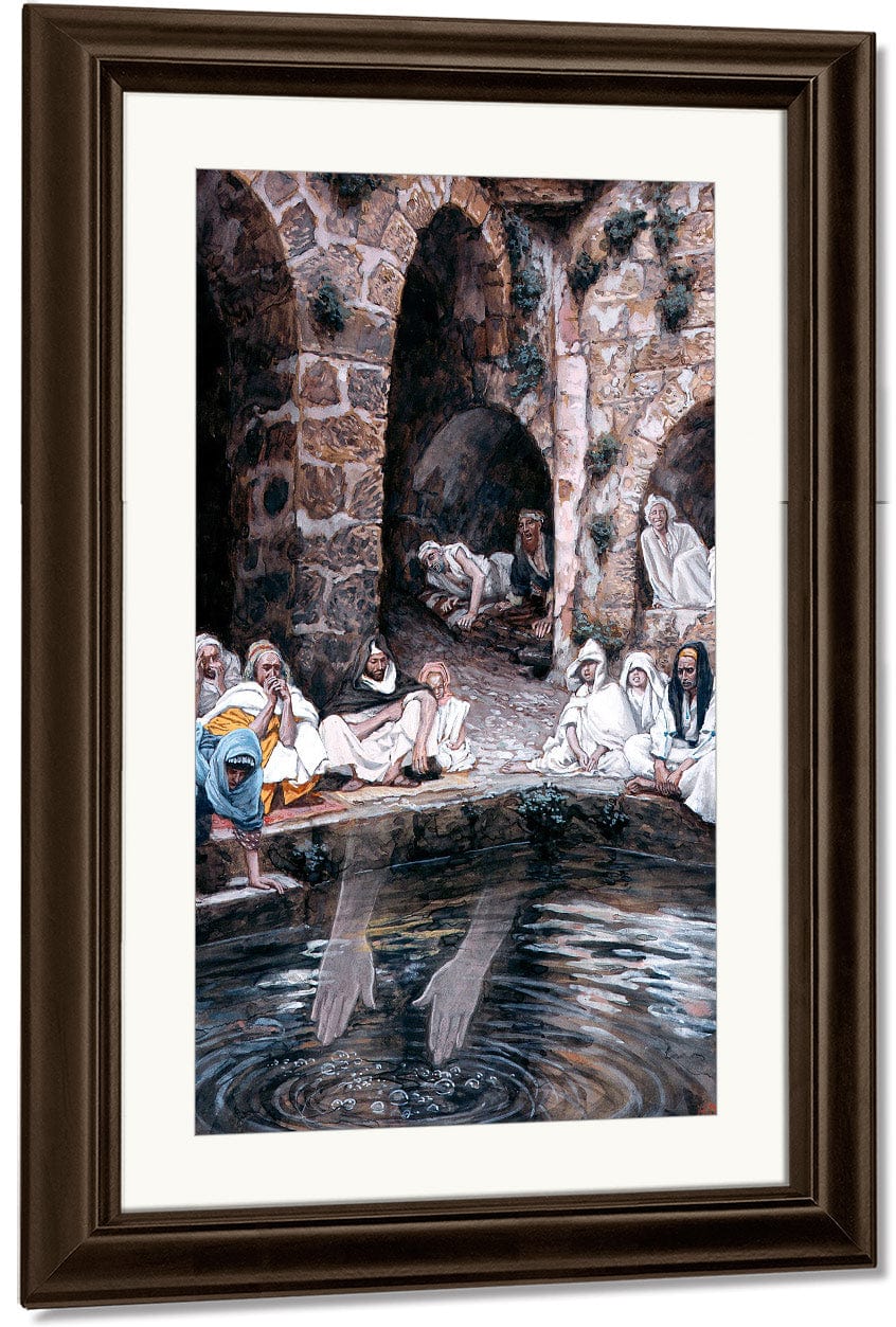 18" x 24" / Canvas Wrap The Pool Of Bethesda By James Tissot Fine Art Print