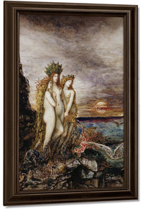 18" x 24" / Canvas Wrap The Sirens By Gustave Moreau Fine Art Print