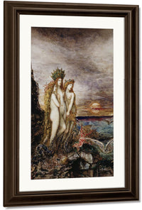 18" x 24" / Canvas Wrap The Sirens By Gustave Moreau Fine Art Print