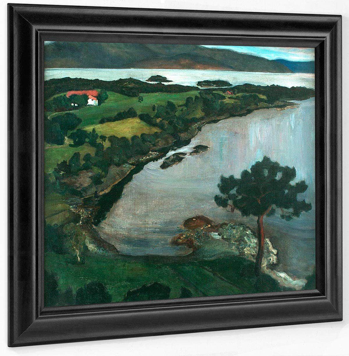 18" x 24" / Canvas Wrap The Svanøy Bay (Also Known As Svanøybukten) By Nicolai Astrup Fine Art Print