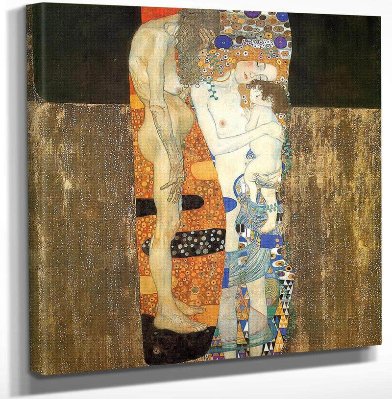 18" x 24" / Canvas Wrap The Three Ages Of Women By Gustav Klimt Fine Art Print