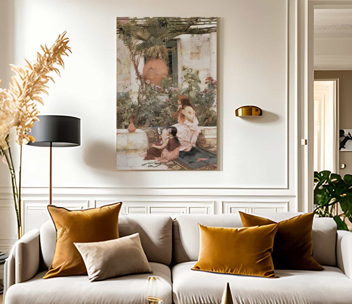 18" x 24" / Canvas Wrap The Toilet By John Waterhouse Fine Art Print