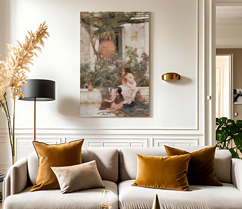 18" x 24" / Canvas Wrap The Toilet By John Waterhouse Fine Art Print