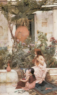 18" x 24" / Canvas Wrap The Toilet By John Waterhouse Fine Art Print