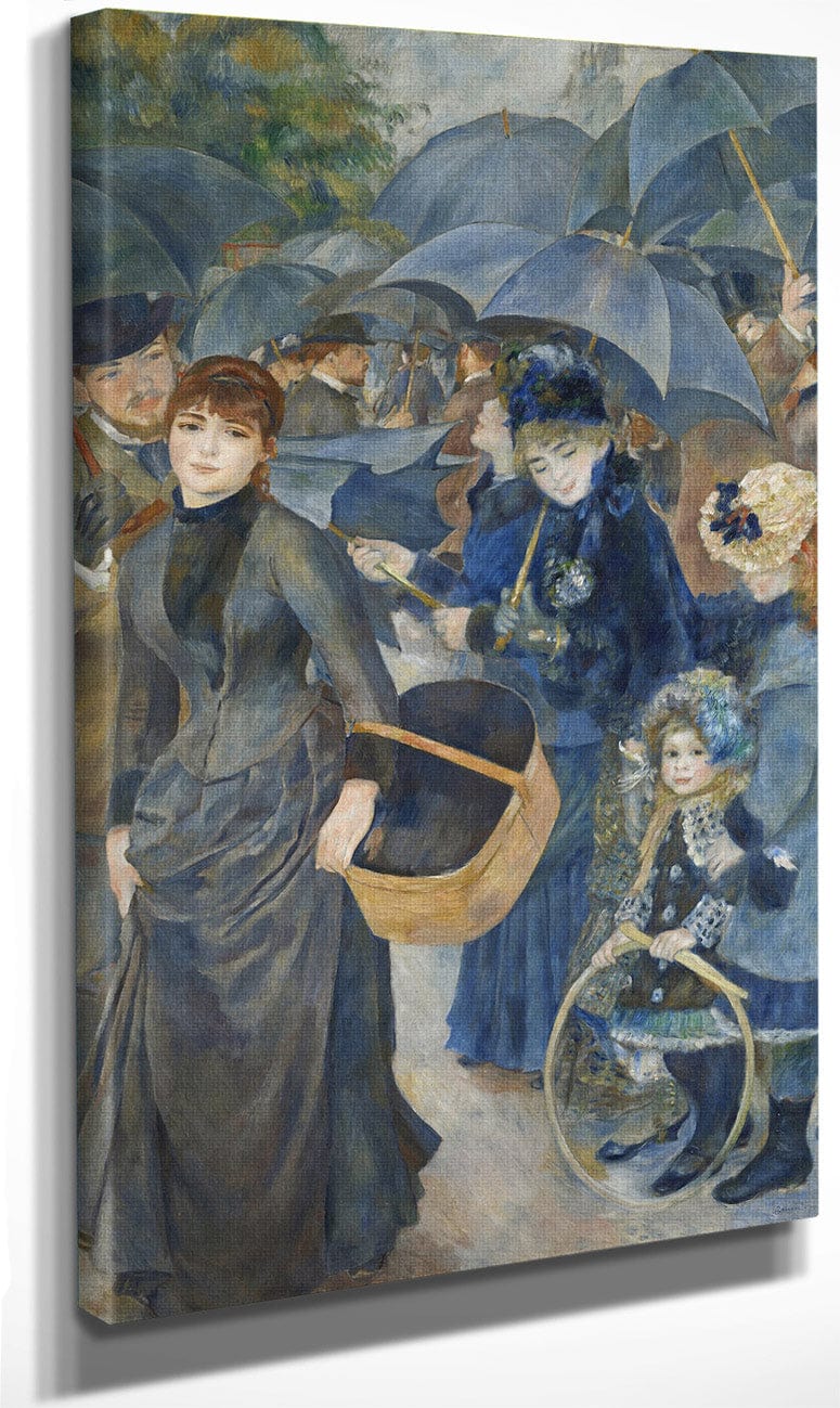 18" x 24" / Canvas Wrap The Umbrellas By Pierre Auguste Renoir Fine Art Print