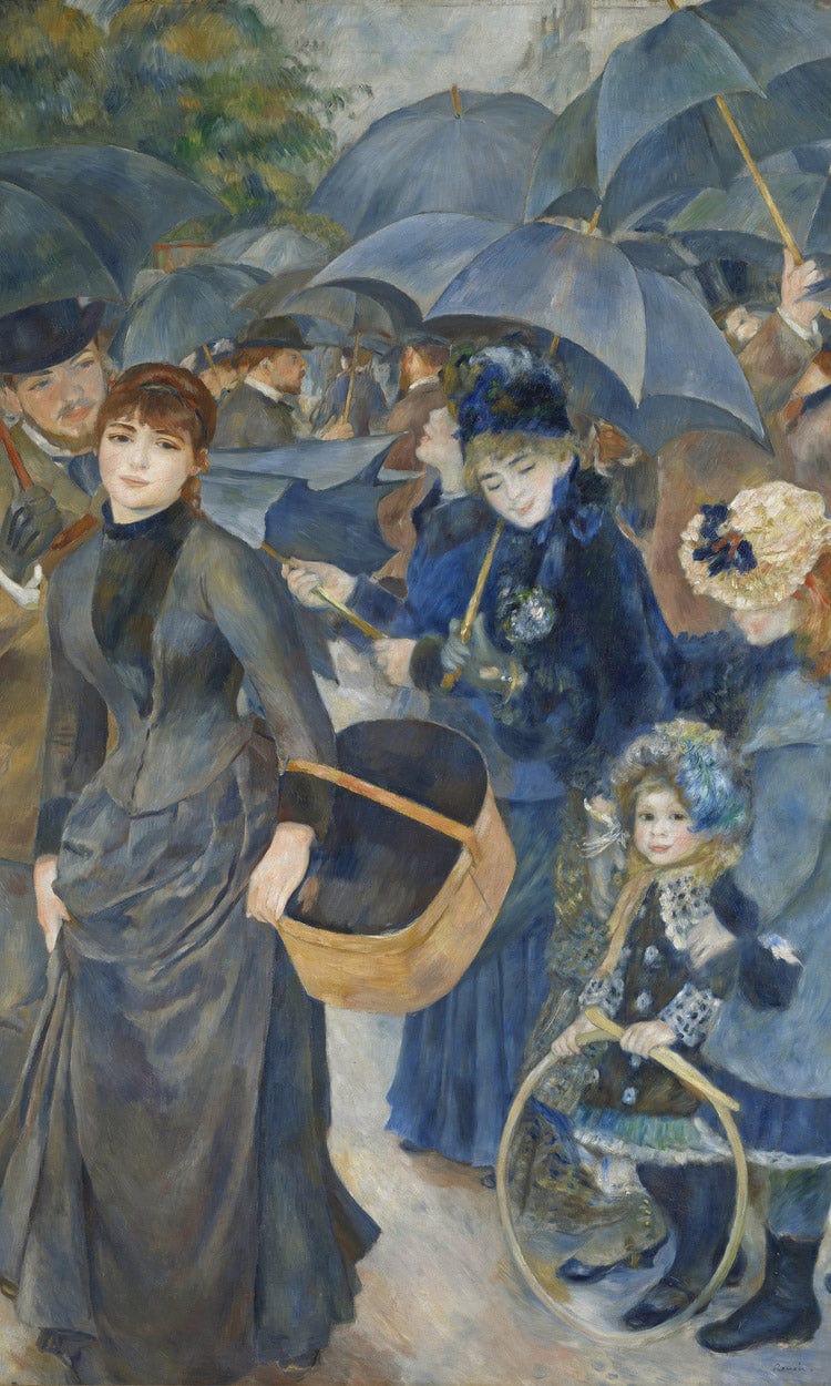 18" x 24" / Canvas Wrap The Umbrellas By Pierre Auguste Renoir Fine Art Print