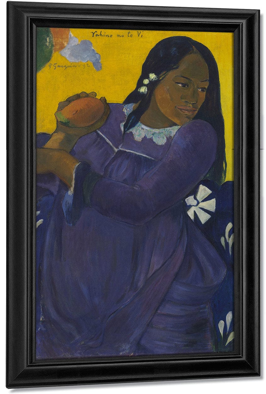 18" x 24" / Canvas Wrap Vahine No Te Vi (Woman Of The Mango) By Eugene Henri Paul Gauguin Fine Art Print