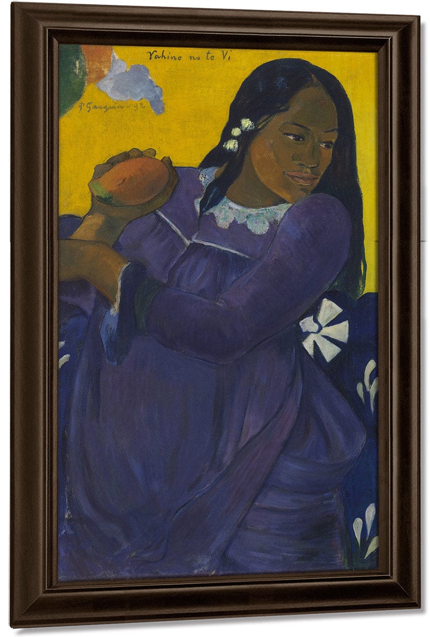 18" x 24" / Canvas Wrap Vahine No Te Vi (Woman Of The Mango) By Eugene Henri Paul Gauguin Fine Art Print