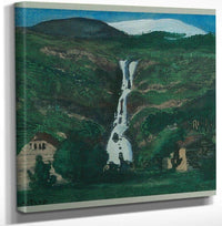 18" x 24" / Canvas Wrap Waterfall And Glacier 3 By Nicolai Astrup Fine Art Print