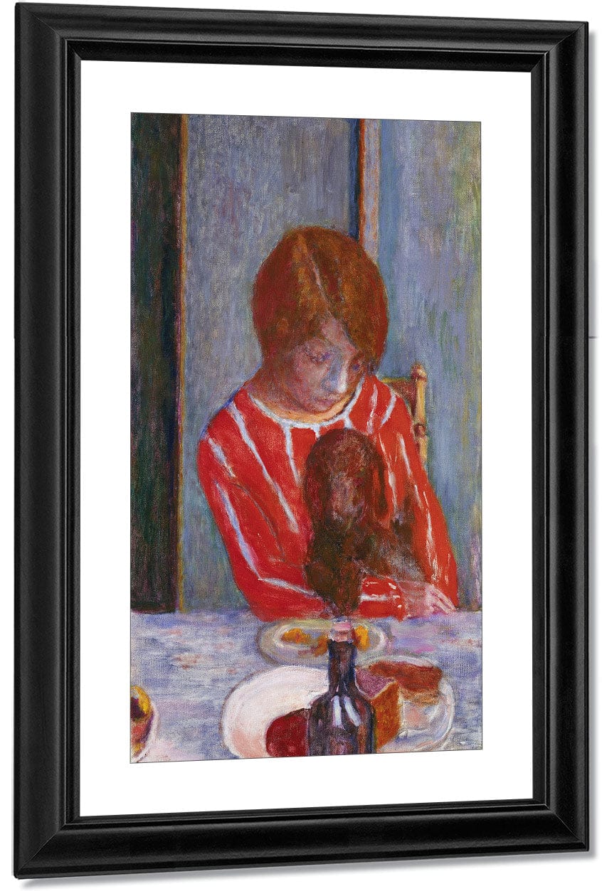 18" x 24" / Canvas Wrap Woman With Dog By Pierre Bonnard Fine Art Print