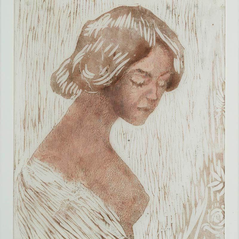 18" x 24" / Canvas Wrap Young Girl Nicolai Astrup Canvas Art Fine Art Print