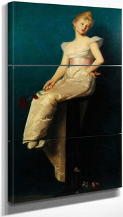 18" x 36" / Split Canvas A Society Beauty By Lucy Lee Robbins Fine Art Print