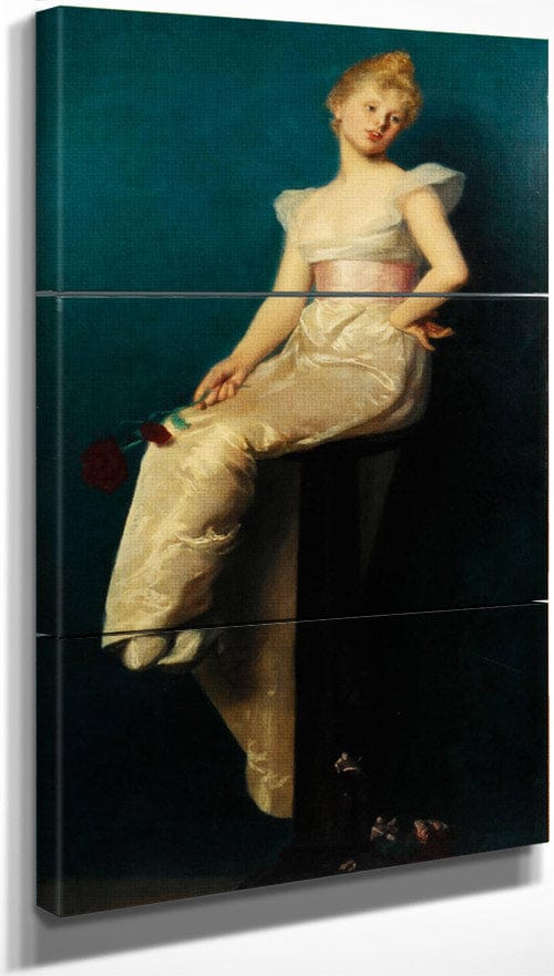 18" x 36" / Split Canvas A Society Beauty By Lucy Lee Robbins Fine Art Print