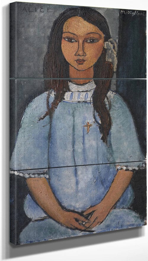18" x 36" / Split Canvas Alice By Amedeo Modigliani Fine Art Print