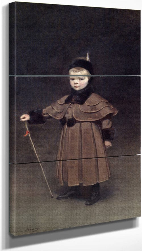 18" x 36" / Split Canvas Cecil Kent Drinker 1891 By Cecilia Beaux Fine Art Print