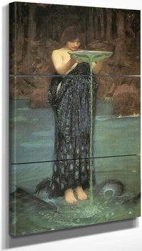 18" x 36" / Split Canvas Circe Invidiosa By John Waterhouse Fine Art Print