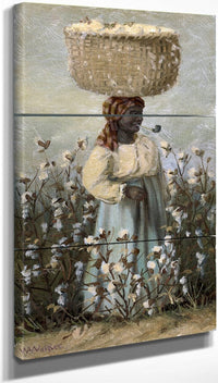 18" x 36" / Split Canvas Cotton Picker By William Aiken Walker Fine Art Print
