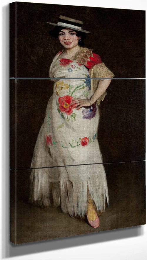 18" x 36" / Split Canvas El Tango By Robert Henri Fine Art Print