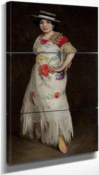 18" x 36" / Split Canvas El Tango By Robert Henri Fine Art Print