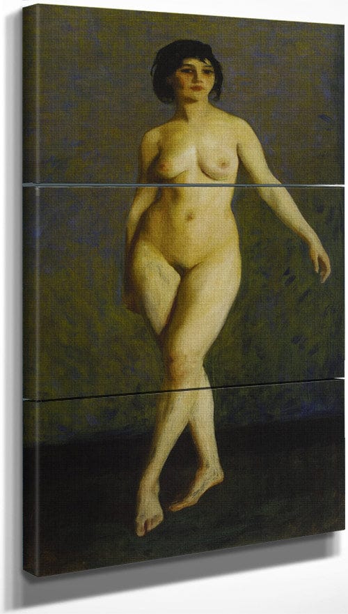 18" x 36" / Split Canvas Figure In Motion By Robert Henri Fine Art Print