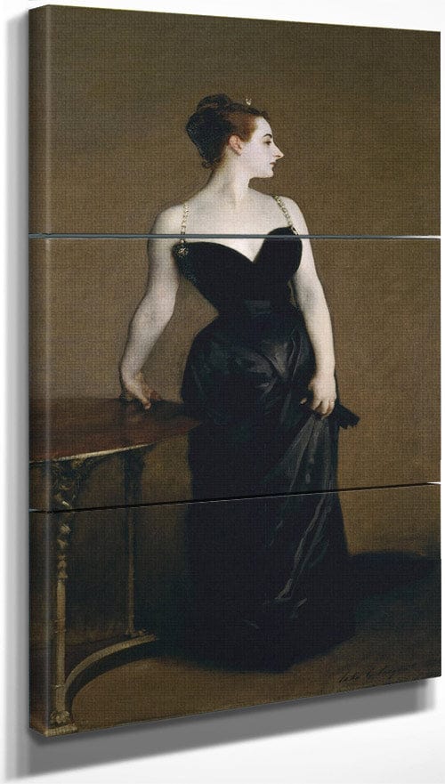 18" x 36" / Split Canvas Madame X (Madame Pierre Gautreau) By John Singer Sargent Fine Art Print