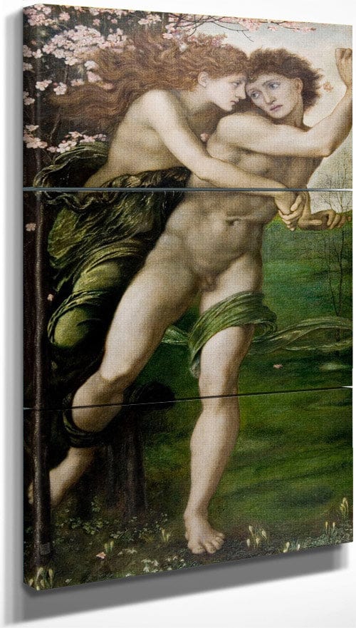 18" x 36" / Split Canvas Phyllis And Demophoon 1870 By Edward Burne Jones Fine Art Print