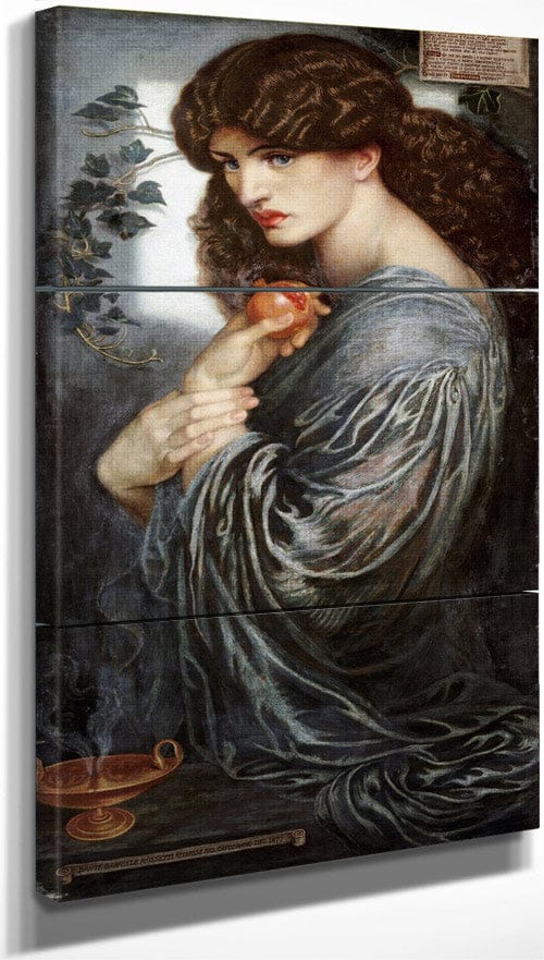18" x 36" / Split Canvas Proserpine 1874 By Dante Gabriel Rossetti Fine Art Print