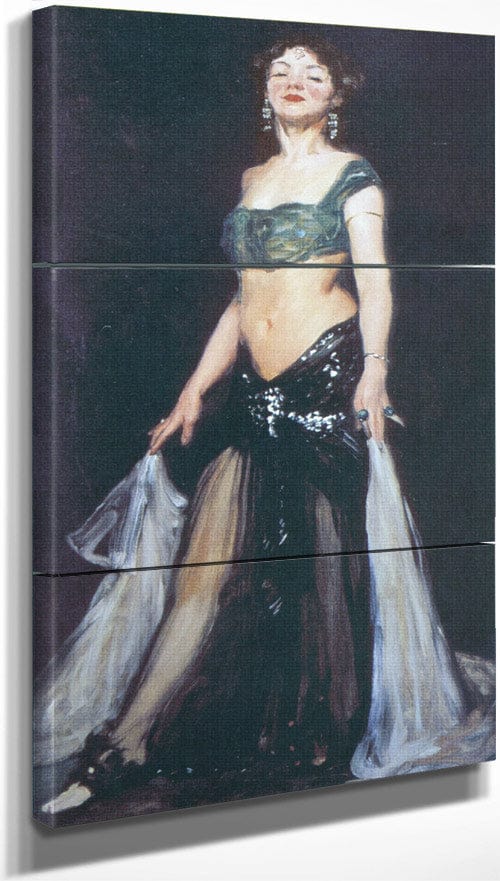 18" x 36" / Split Canvas Salome 1909 By Robert Henri Fine Art Print