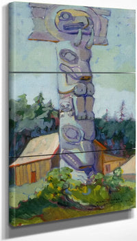 18" x 36" / Split Canvas Skidegate 1912 By Emily Carr Fine Art Print