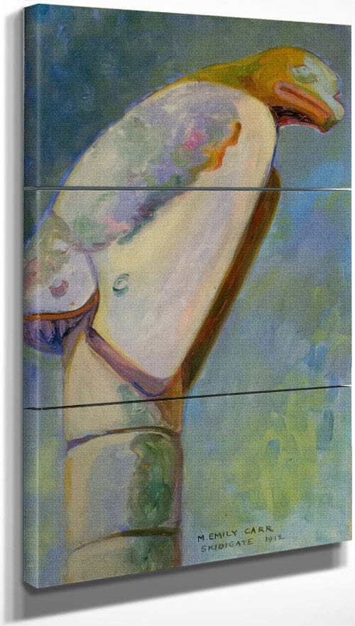 18" x 36" / Split Canvas Skidegate 1912 By Iii By Emily Carr Fine Art Print