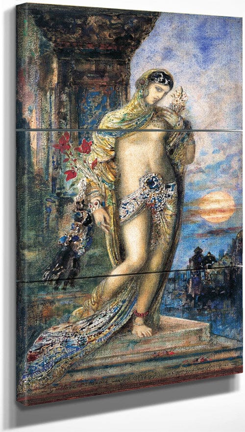 18" x 36" / Split Canvas Song Of Songs 1893 By Gustave Moreau Fine Art Print