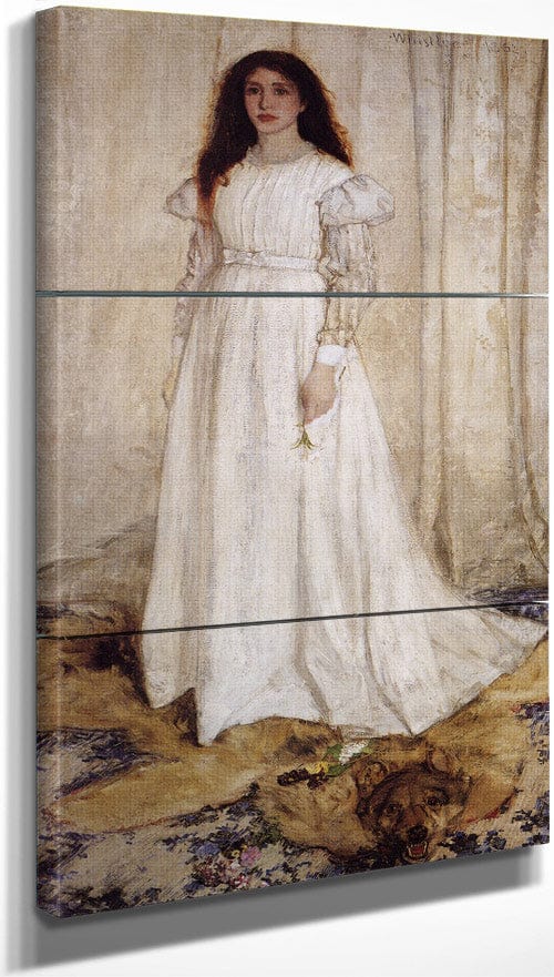 18" x 36" / Split Canvas Symphony In White No 1 (The White Girl) 1862 James McNeill Whistler Fine Art Print