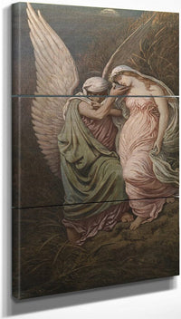 18" x 36" / Split Canvas The Cup Of Death By Elihu Vedder Fine Art Print