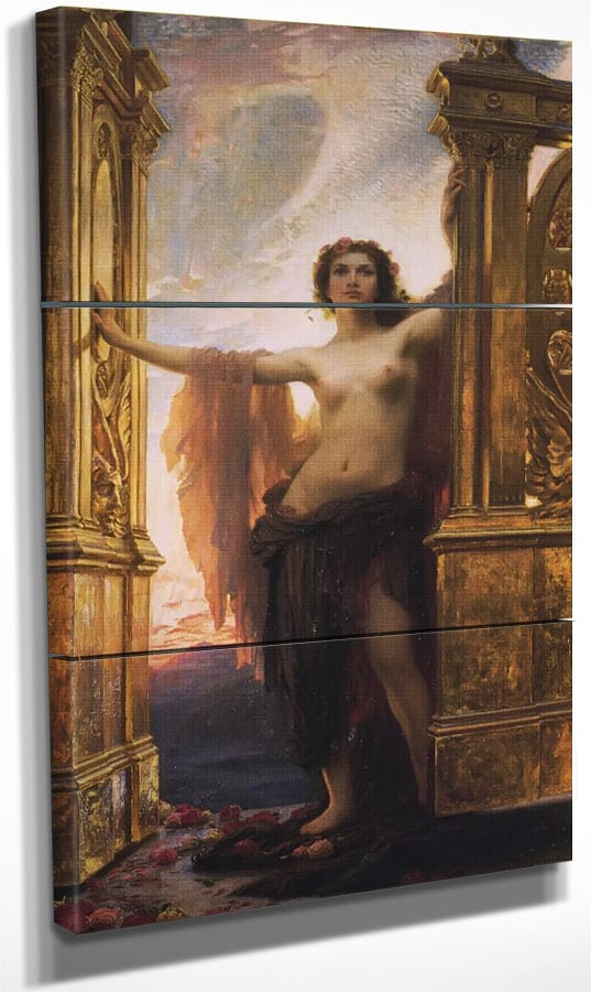 18" x 36" / Split Canvas The Gates of Dawn by Herbert James Draper Fine Art Print