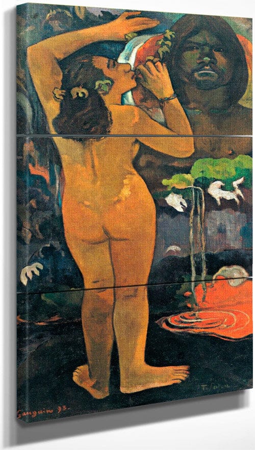 18" x 36" / Split Canvas The Moon And The Earth By Paul Gauguin Fine Art Print