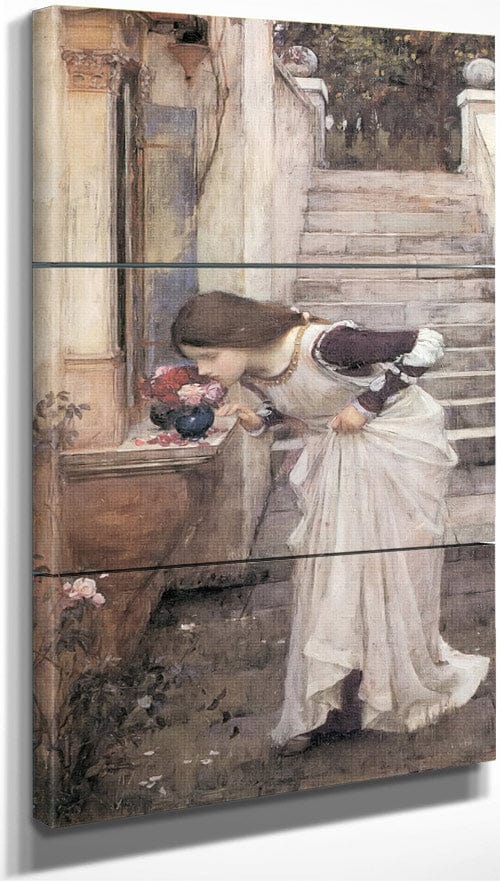 18" x 36" / Split Canvas The Shrine By John Waterhouse Fine Art Print