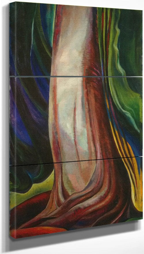 18" x 36" / Split Canvas Tree Trunk By Emily Carr Fine Art Print