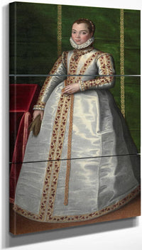 18" x 36" / Split Canvas Unknown Noblewoman 1565 By Sofonisba Anguissola Fine Art Print
