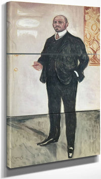18" x 36" / Split Canvas Walther Rathenau 1907 By Edvard Munch Fine Art Print