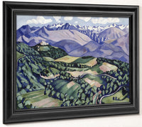 Purple Mountains, Vence By Marsden Hartley Fine Art Print 2